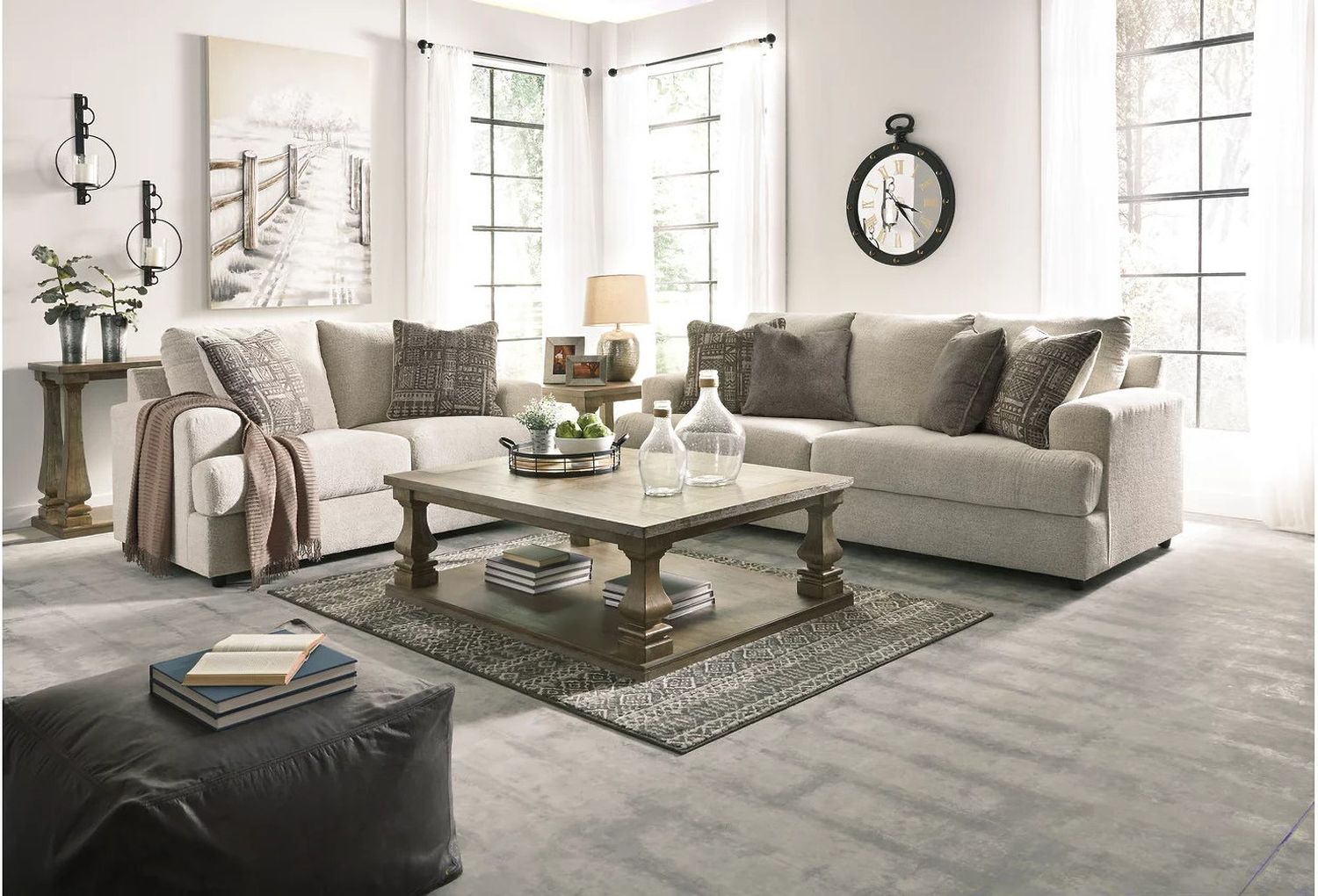 Soletren Living Room Set In Stone 95104U2