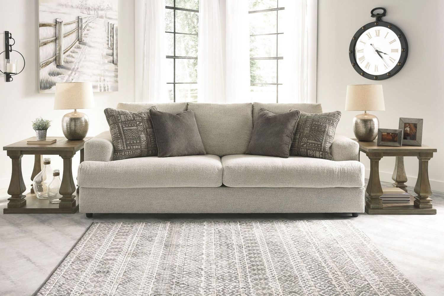 Soletren Living Room Set In Stone 95104U2
