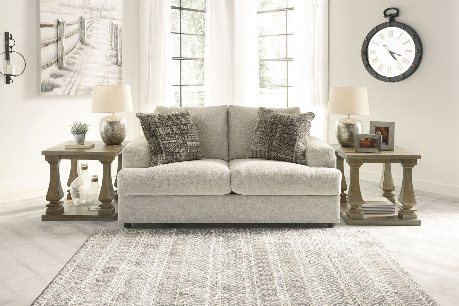Soletren Living Room Set In Stone 95104U2