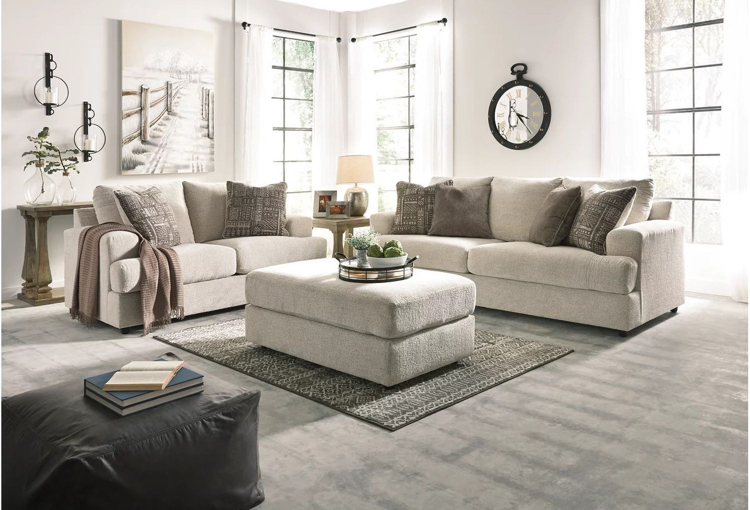 Soletren Living Room Set In Stone 95104U2