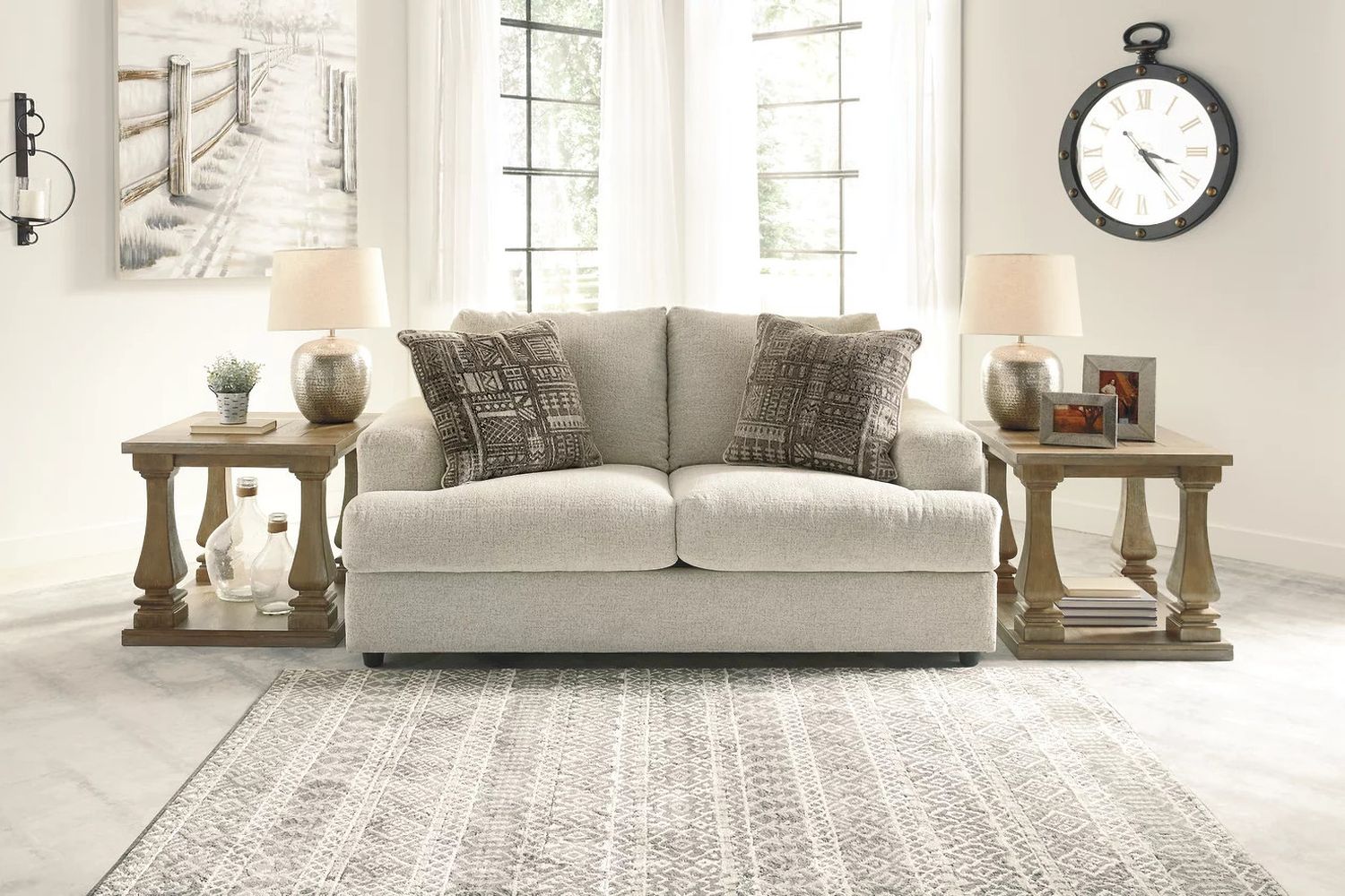 Soletren Living Room Set In Stone 95104U2