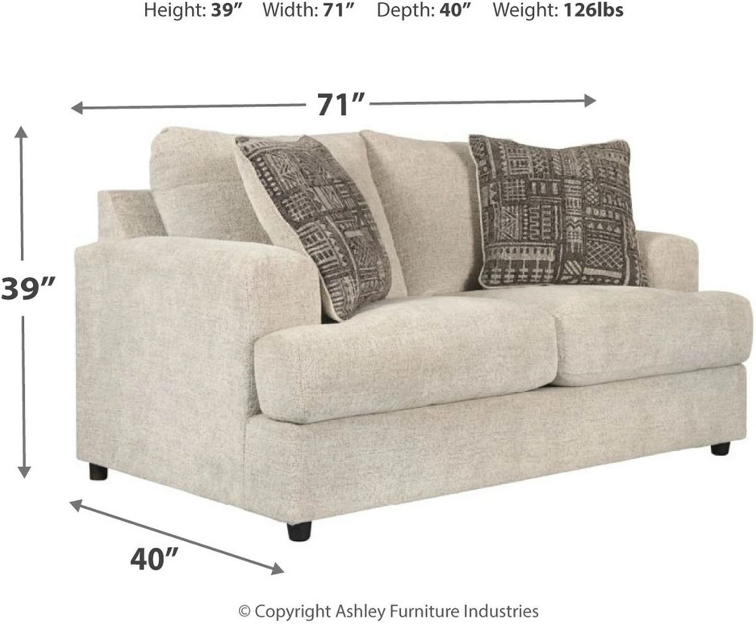 Soletren Living Room Set In Stone 95104U2