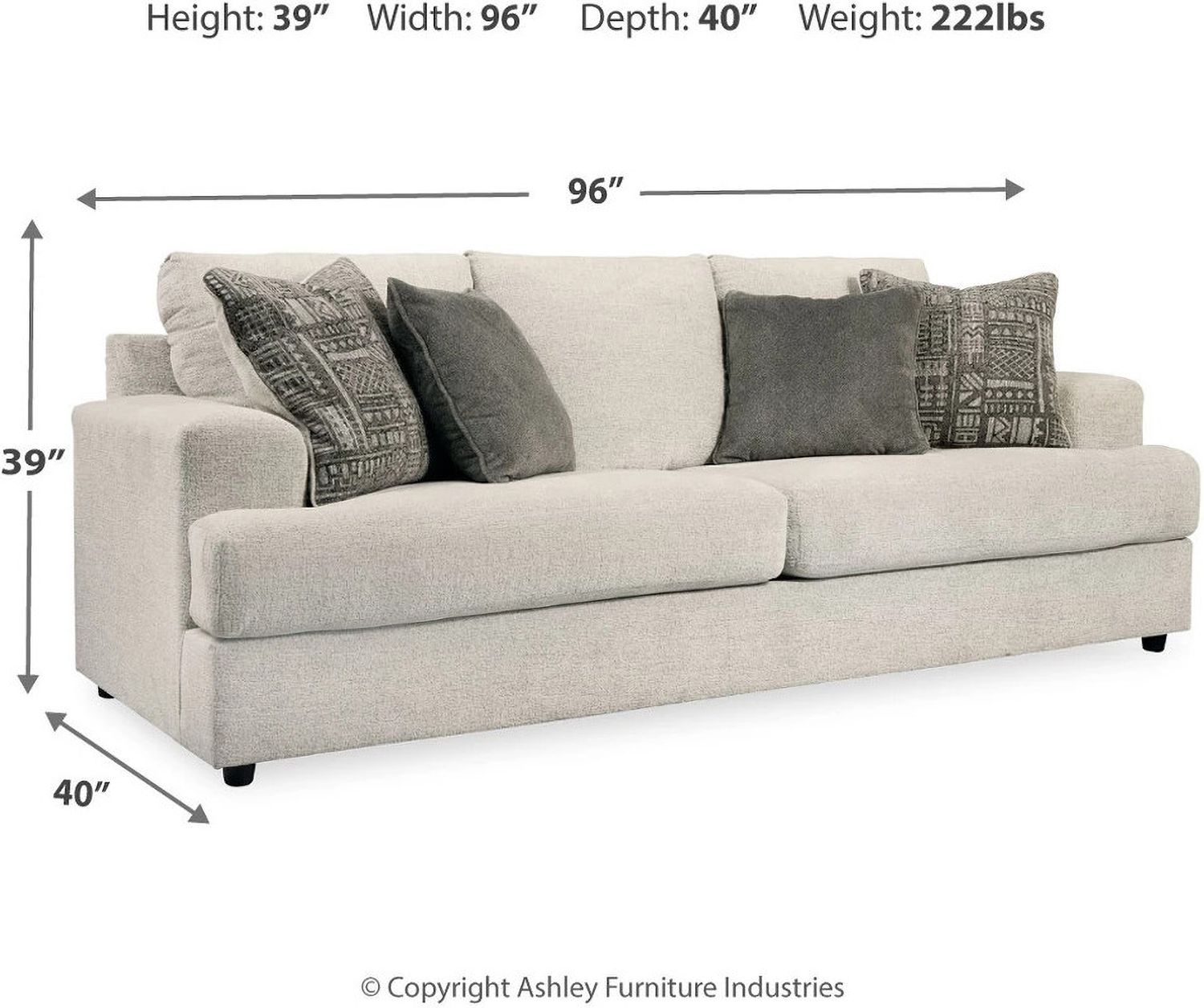 Soletren Living Room Set In Stone 95104U2