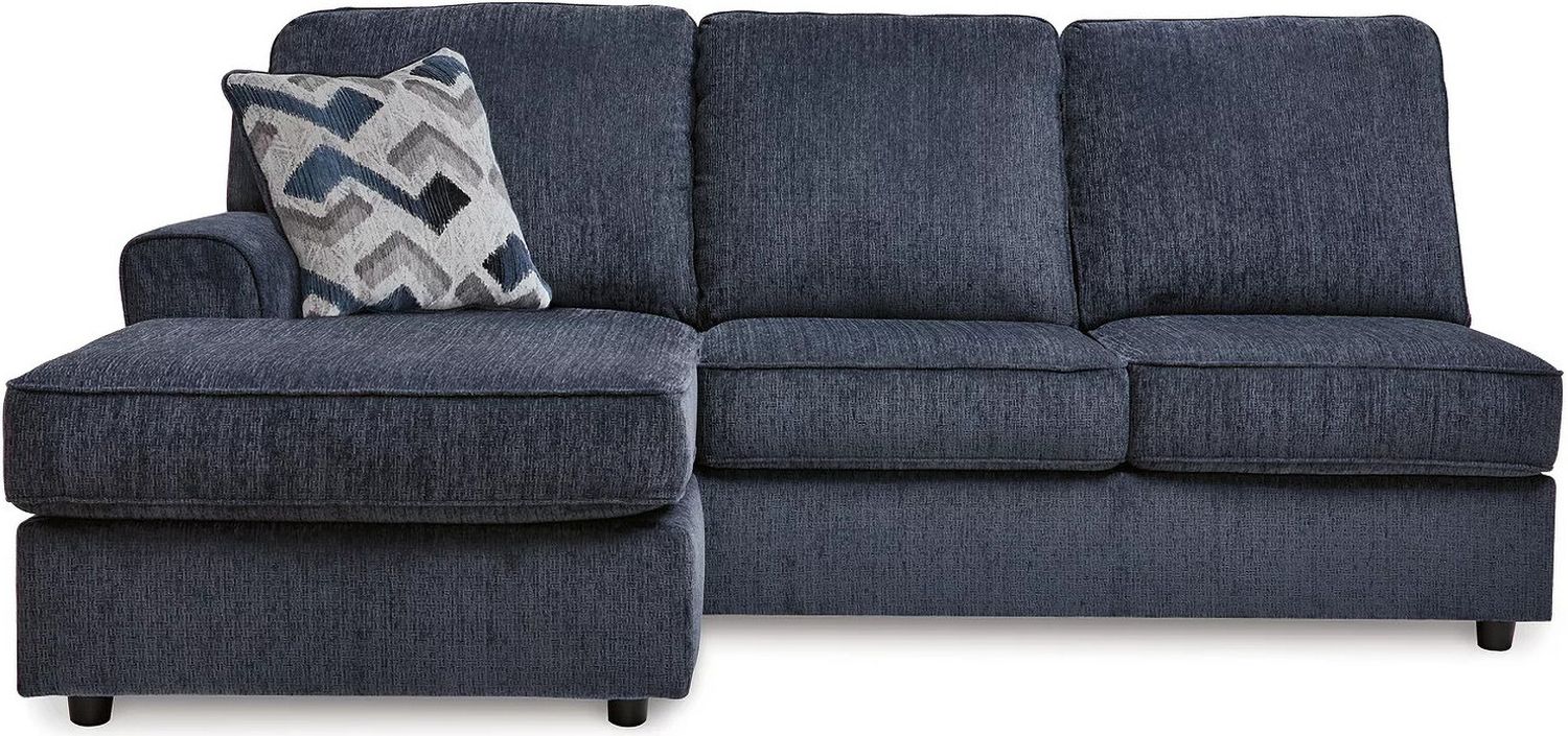 Albar Place 2-Piece Sectional and Ottoman In Cobalt 95302U1