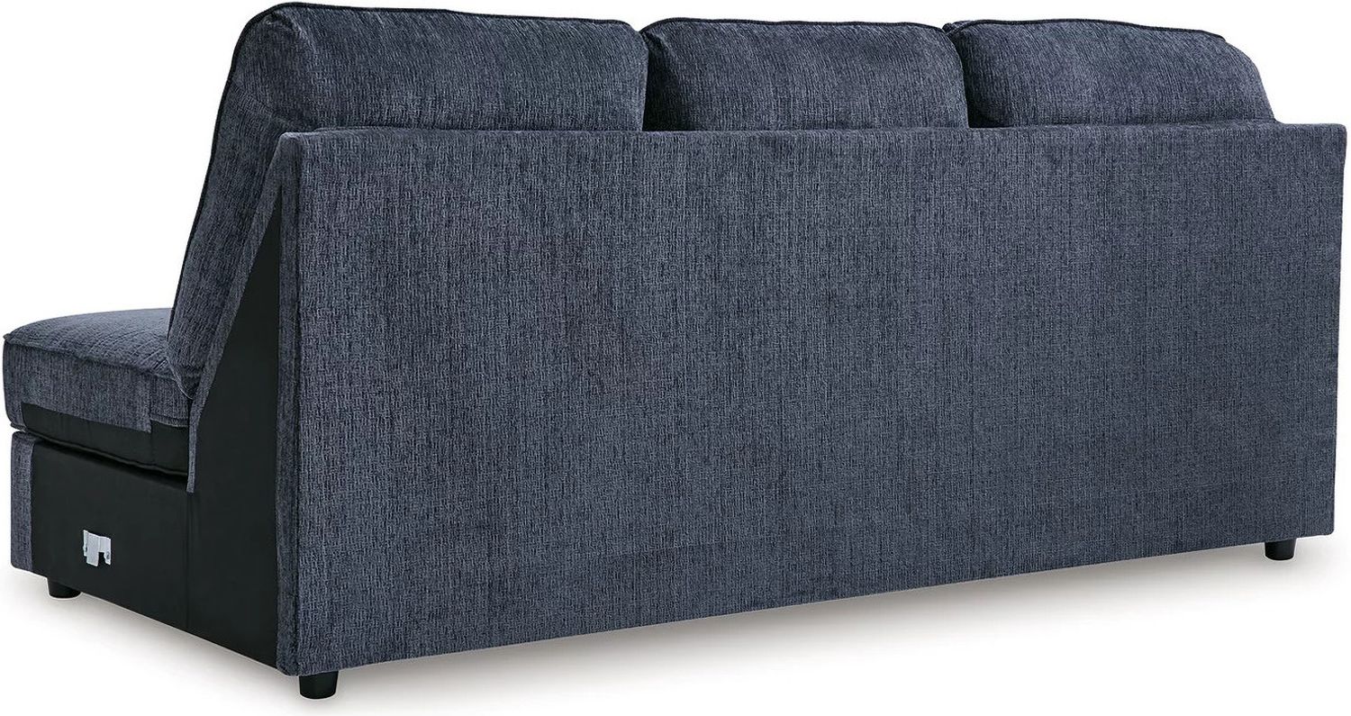 Albar Place 2-Piece Sectional and Ottoman In Cobalt 95302U1