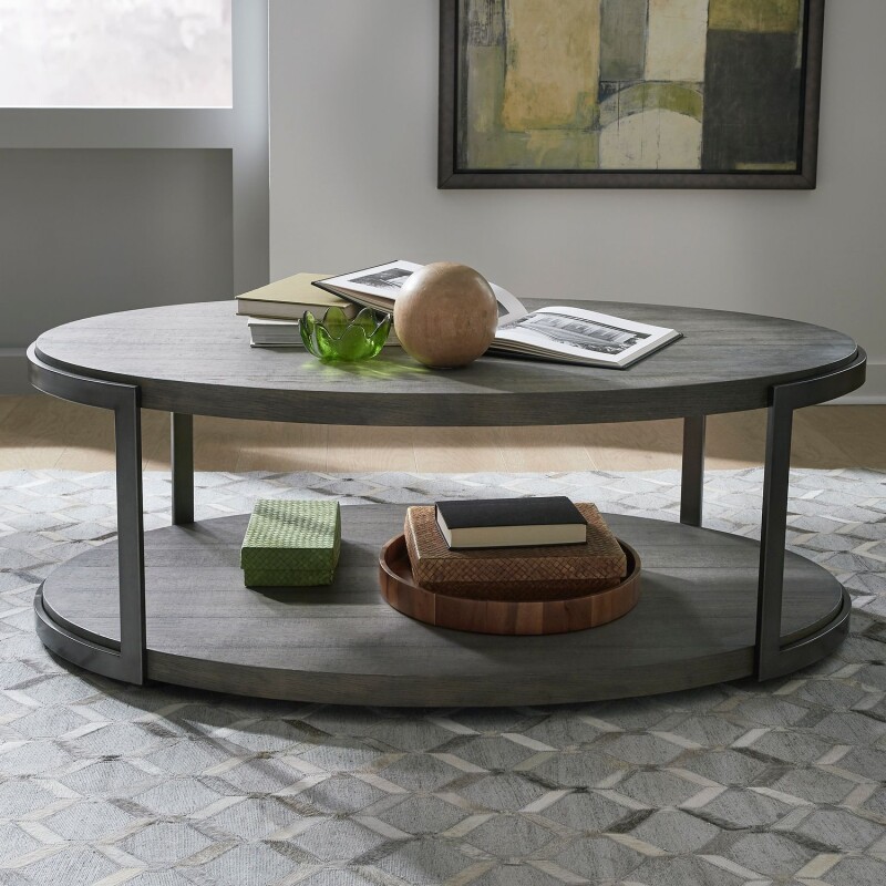 Modern View Oval Cocktail Table Base 960OT1012B
