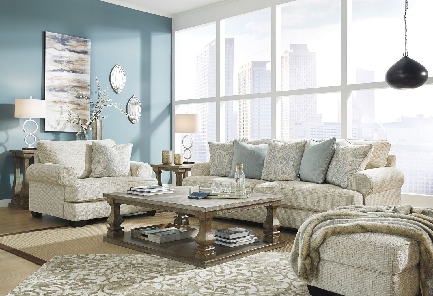 Monaghan Ottoman In Sandstone 9620514