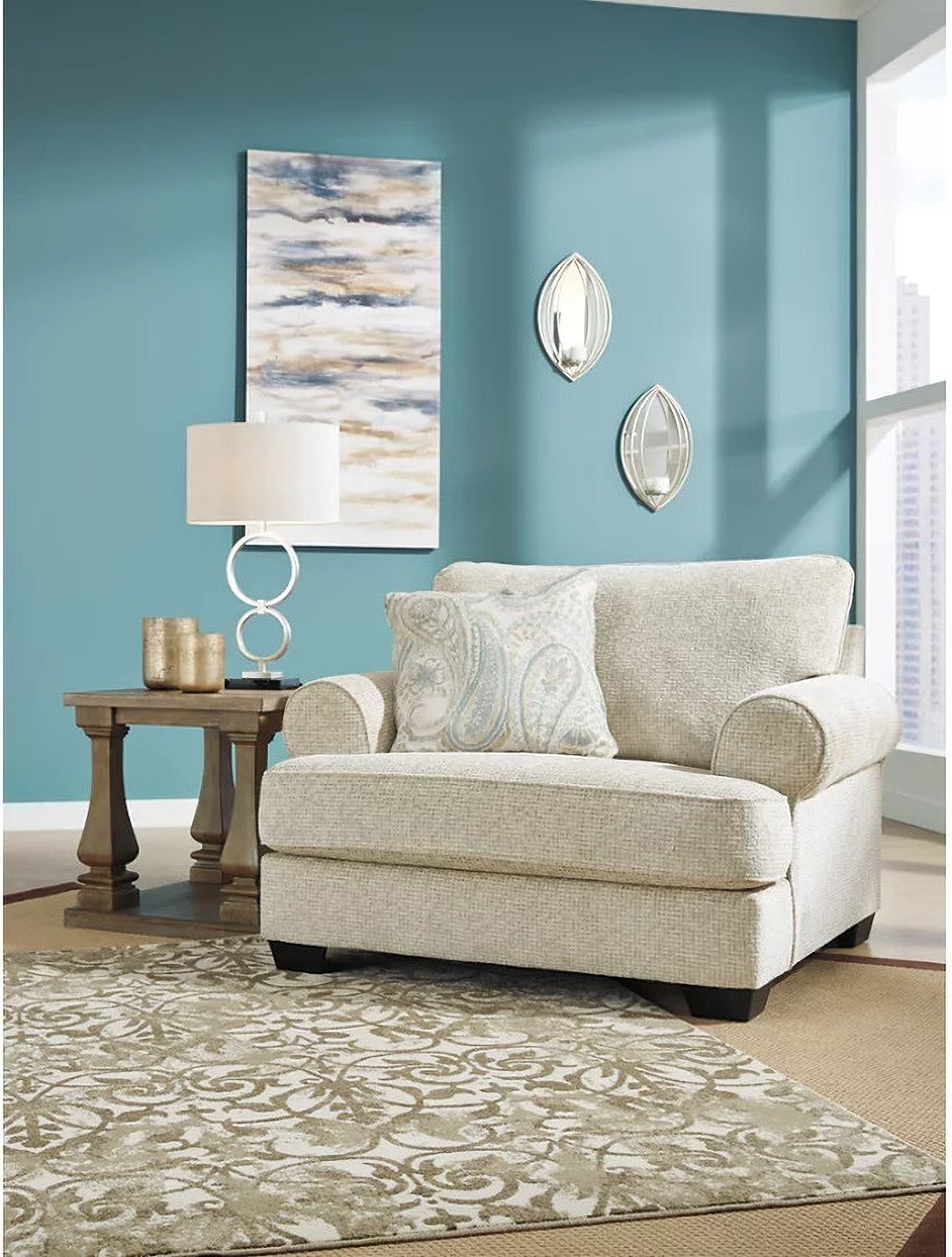 Monaghan Oversized Chair In Sandstone 9620523