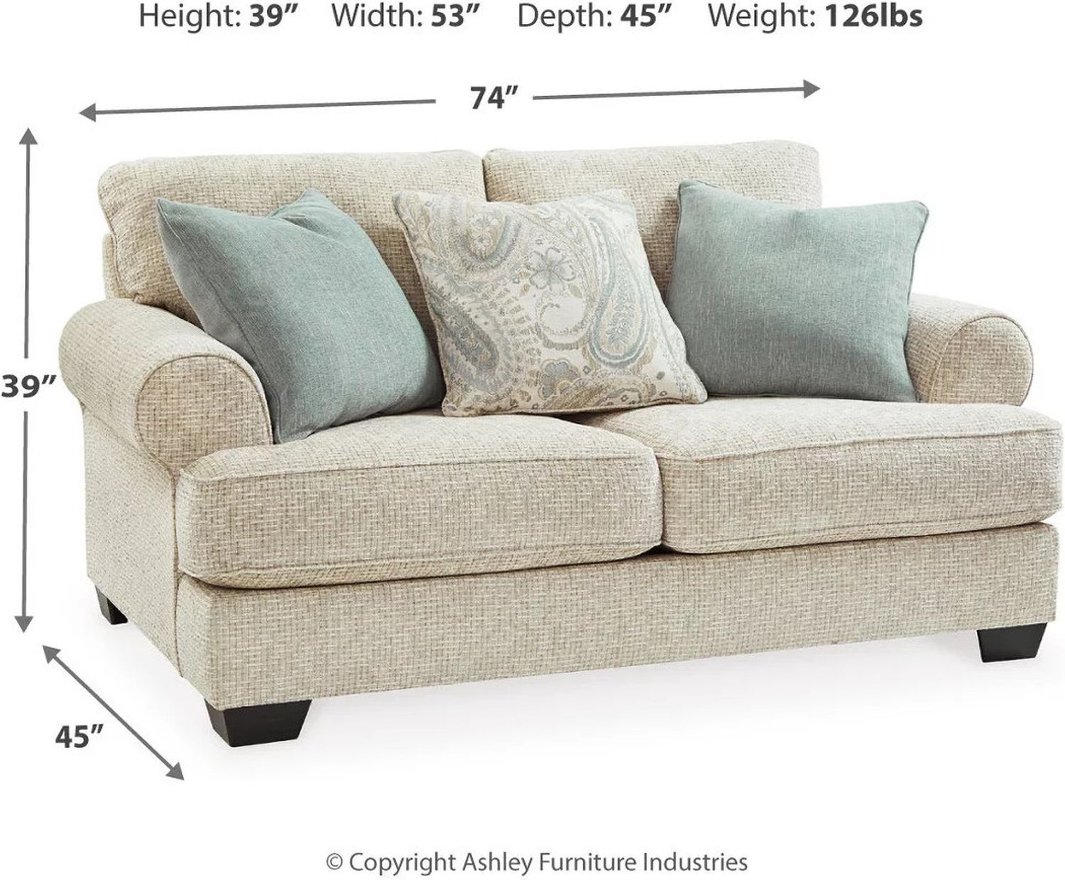 Monaghan Loveseat In Sandstone 9620535
