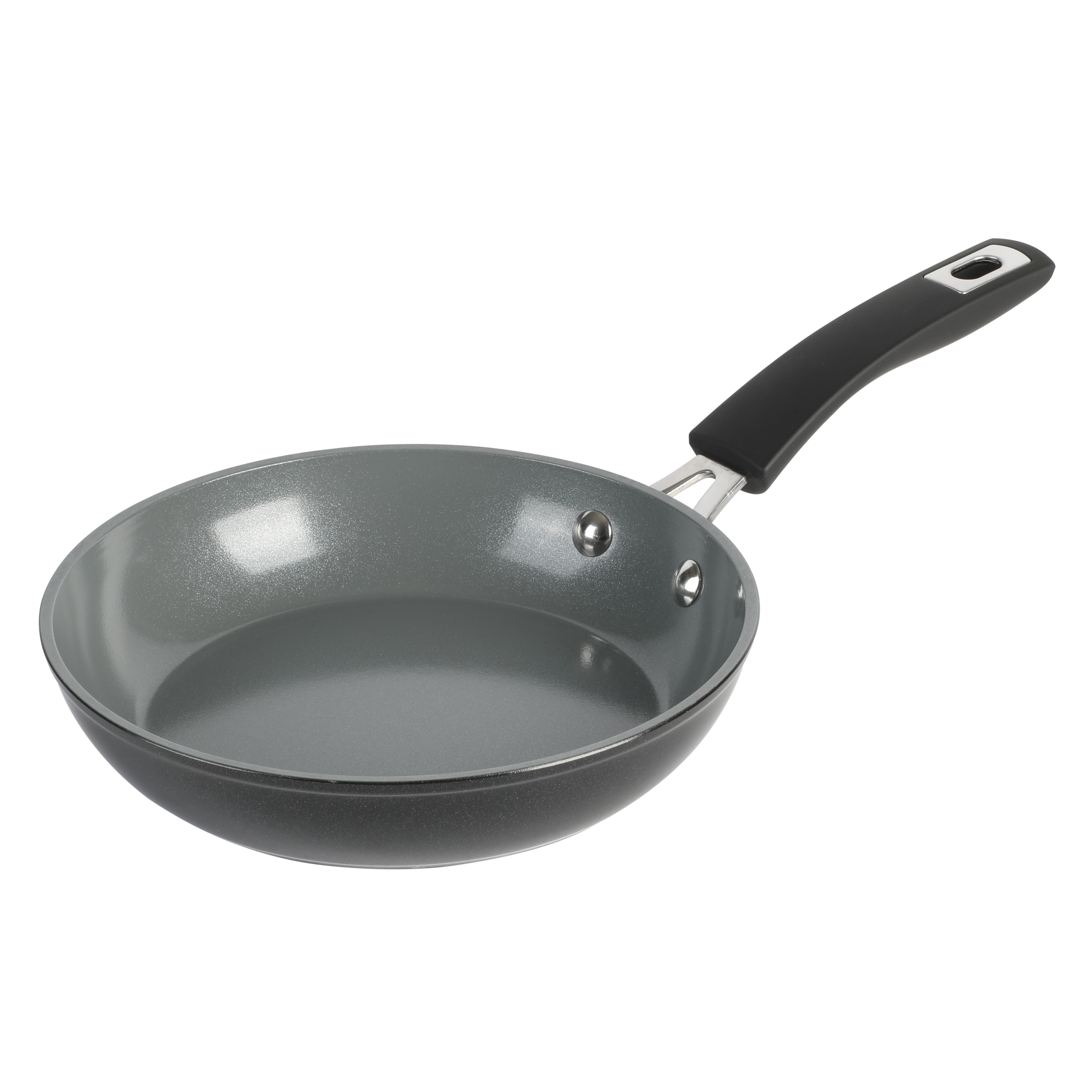 Arlington Black Diamond Aluminum Frying Pan, 8-inch, Black Diamond/Grey Ceramic, Soft Touch Bakelite Handle 9632301