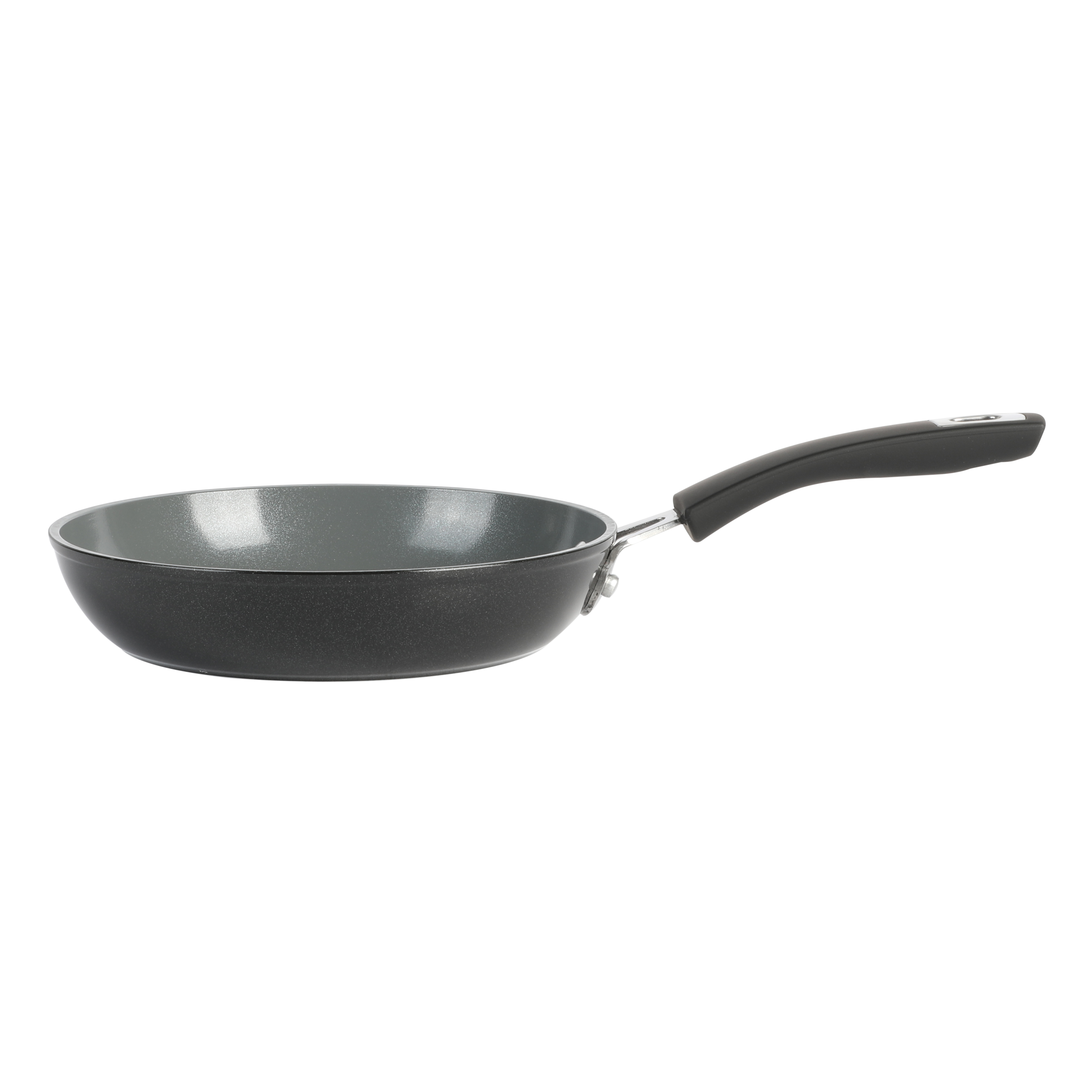 Arlington Black Diamond Aluminum Frying Pan, 8-inch, Black Diamond/Grey Ceramic, Soft Touch Bakelite Handle 9632301