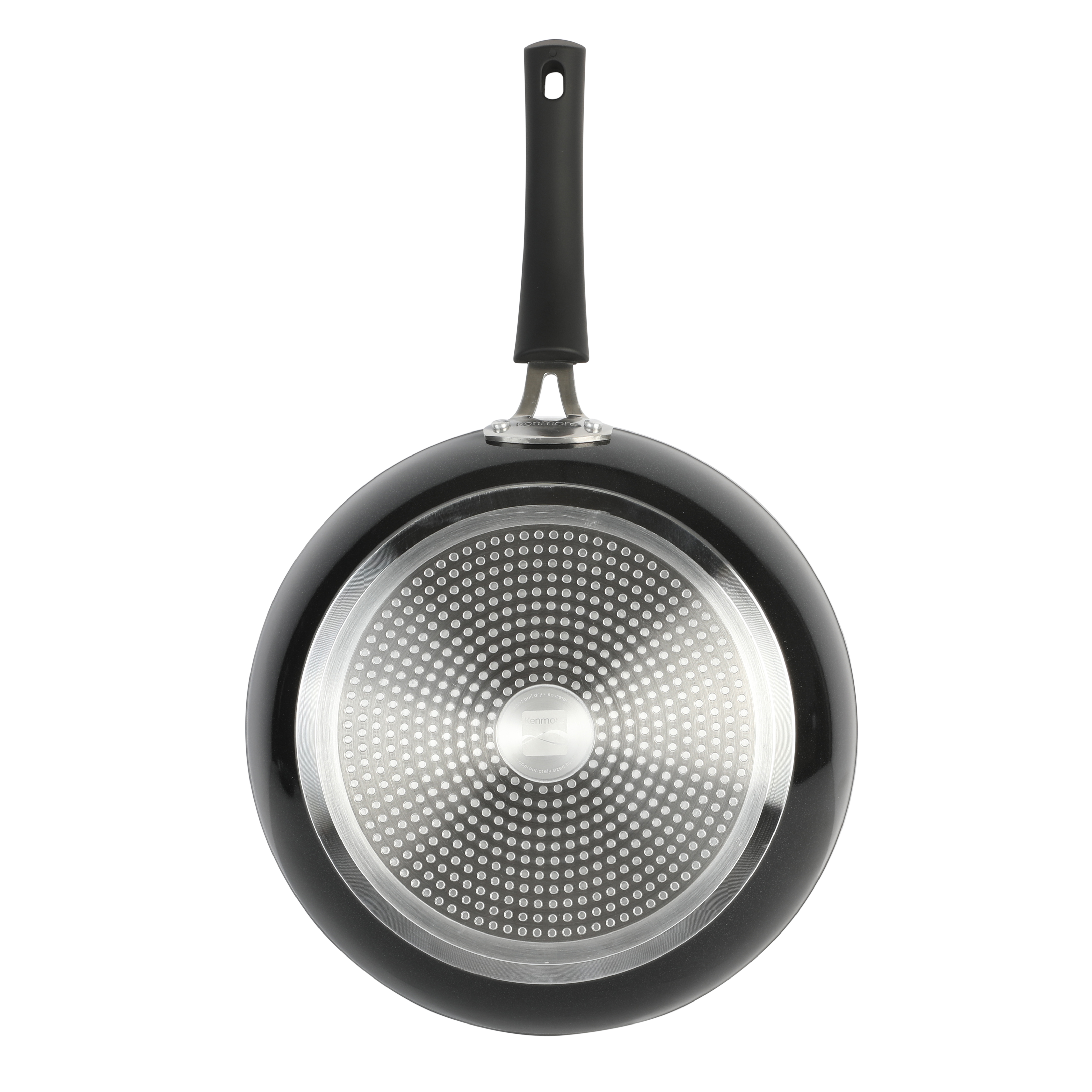 Arlington Black Diamond Aluminum Frying Pan, 12-inch, Black Diamond/Grey Ceramic, Soft Touch Bakelite Handle 9632401