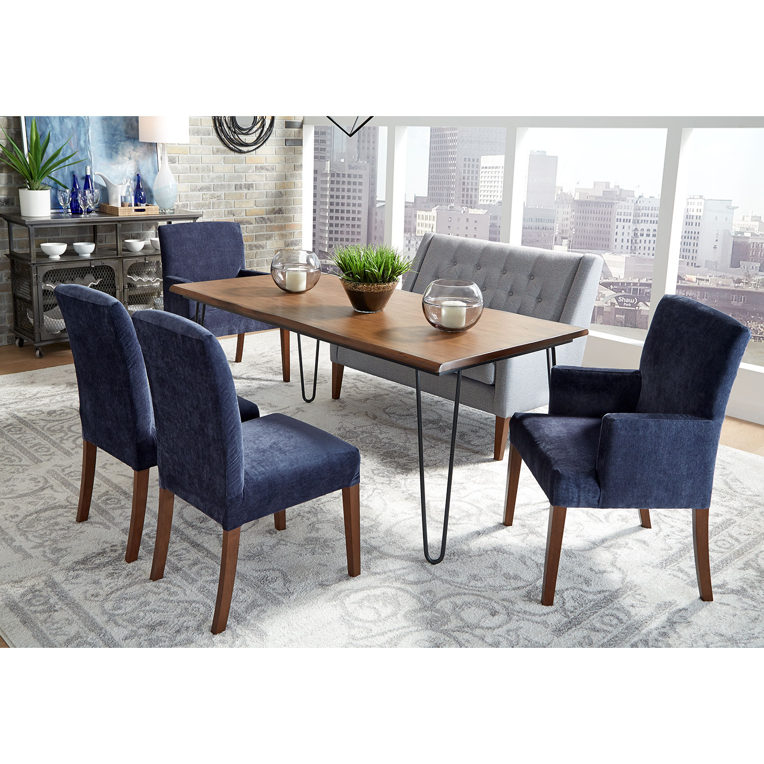 Denai - Captain's Dining Chair - Dark Walnut - 9790DW/1 9790DW1