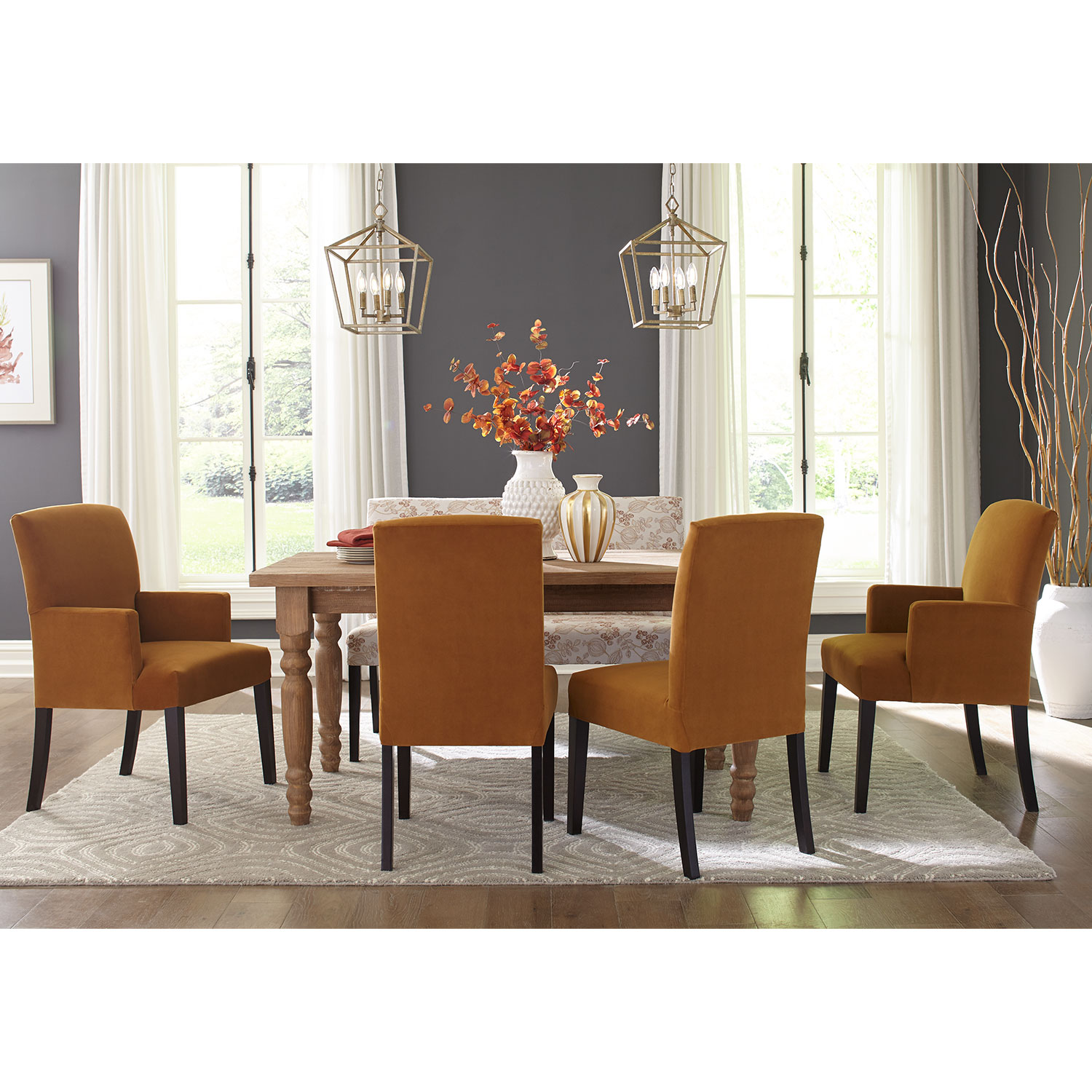 Denai - Captain's Dining Chair - Dark Walnut - 9790DW/1 9790DW1