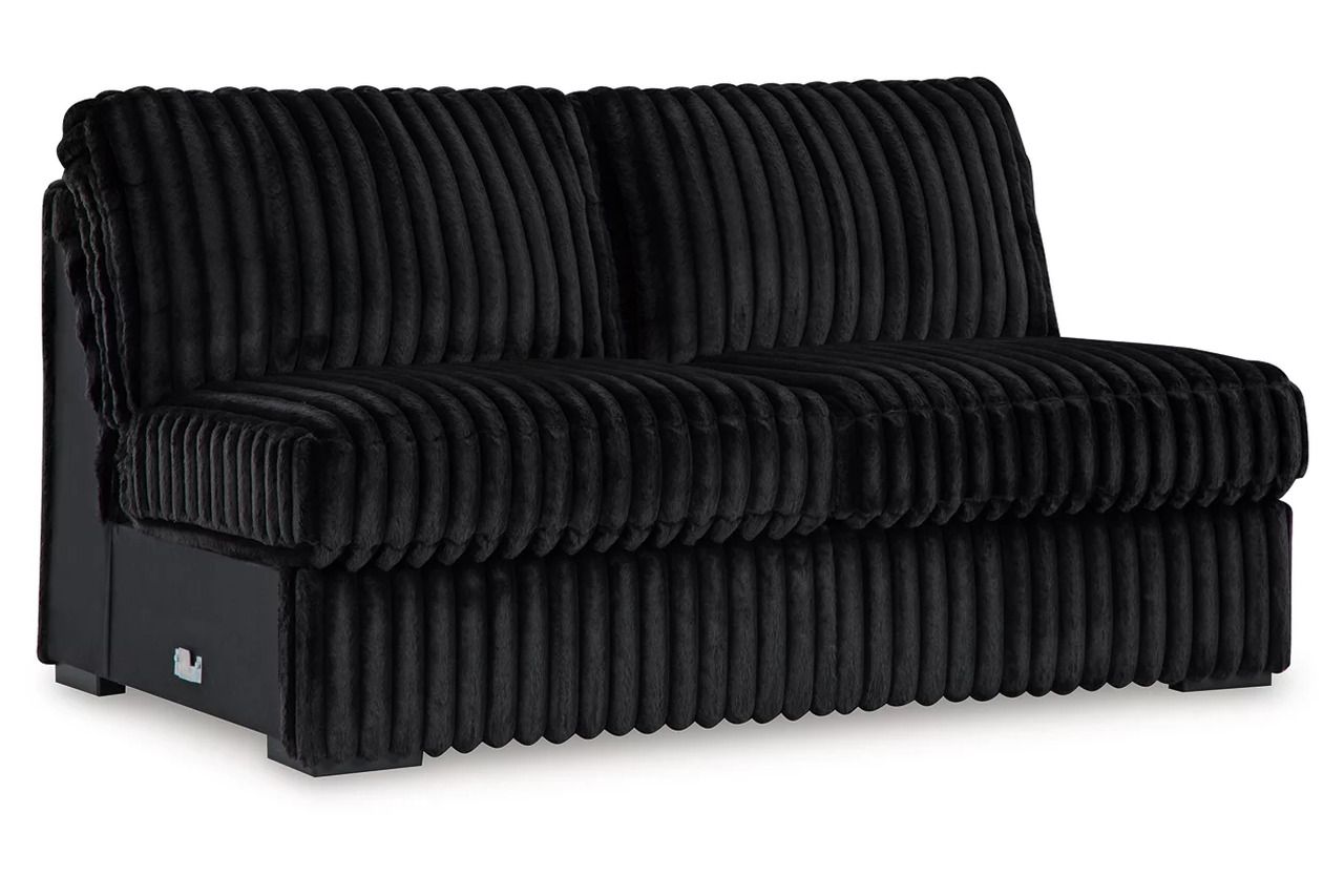Midnight-Madness Armless Loveseat In Onyx 9810334