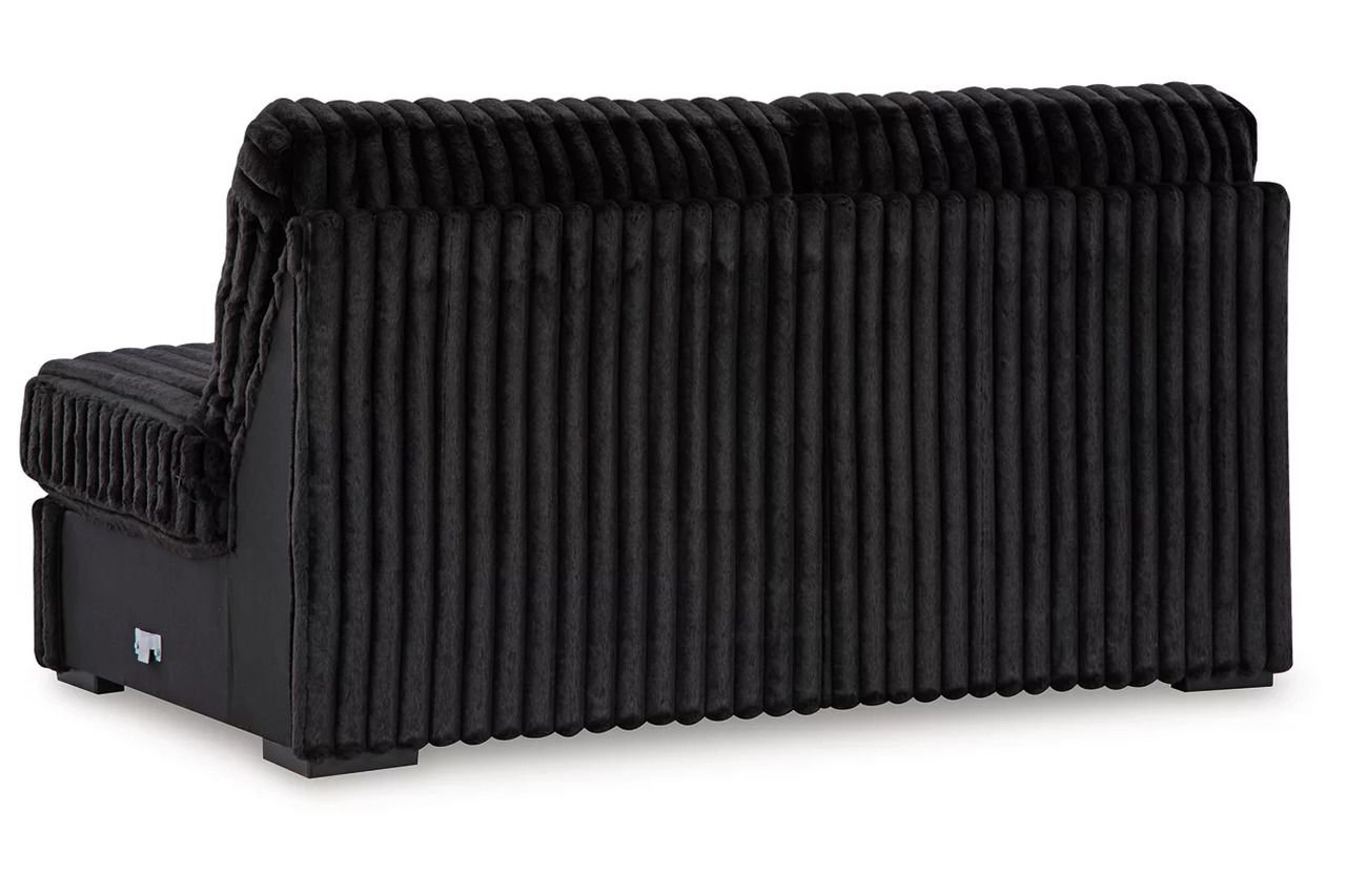 Midnight-Madness Armless Loveseat In Onyx 9810334