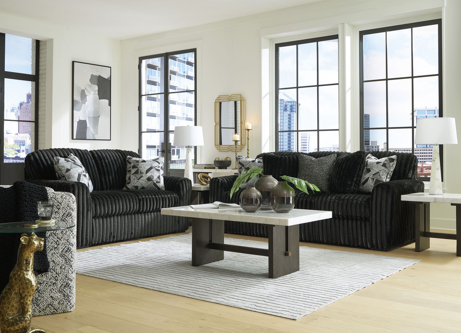 Midnight-Madness Loveseat In Onyx 9810335