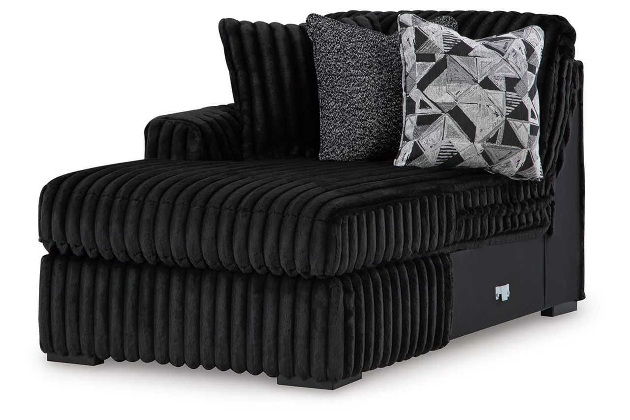 Midnight-Madness 3-Piece Sectional with LAF Chaise In Onyx 98103S10