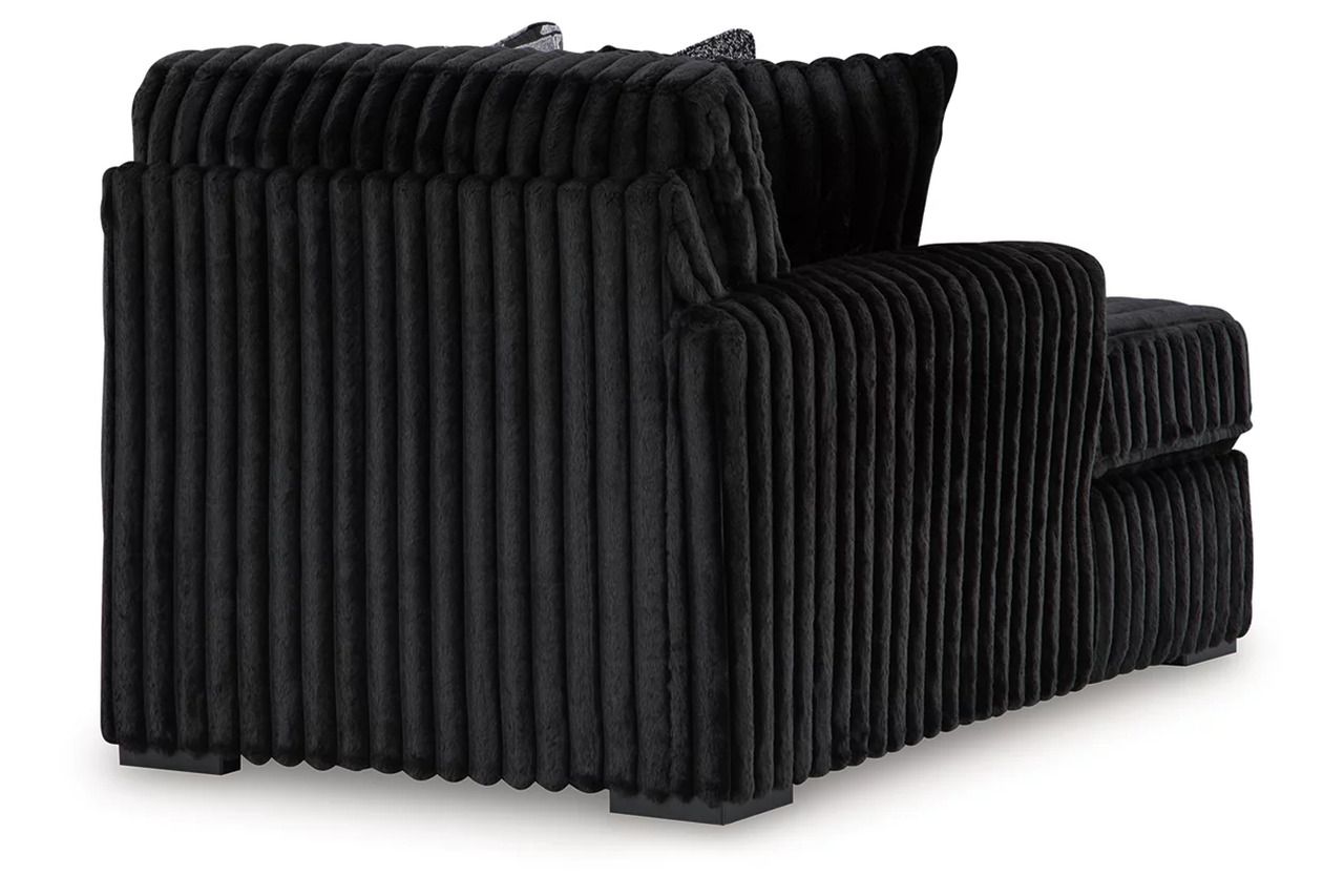Midnight-Madness 3-Piece Sectional with LAF Chaise In Onyx 98103S10