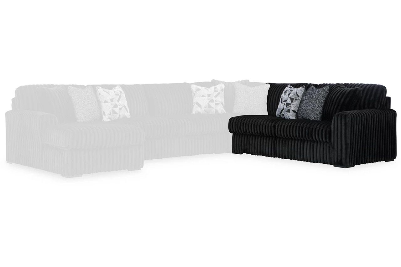 Midnight-Madness 3-Piece Sectional with LAF Chaise In Onyx 98103S10