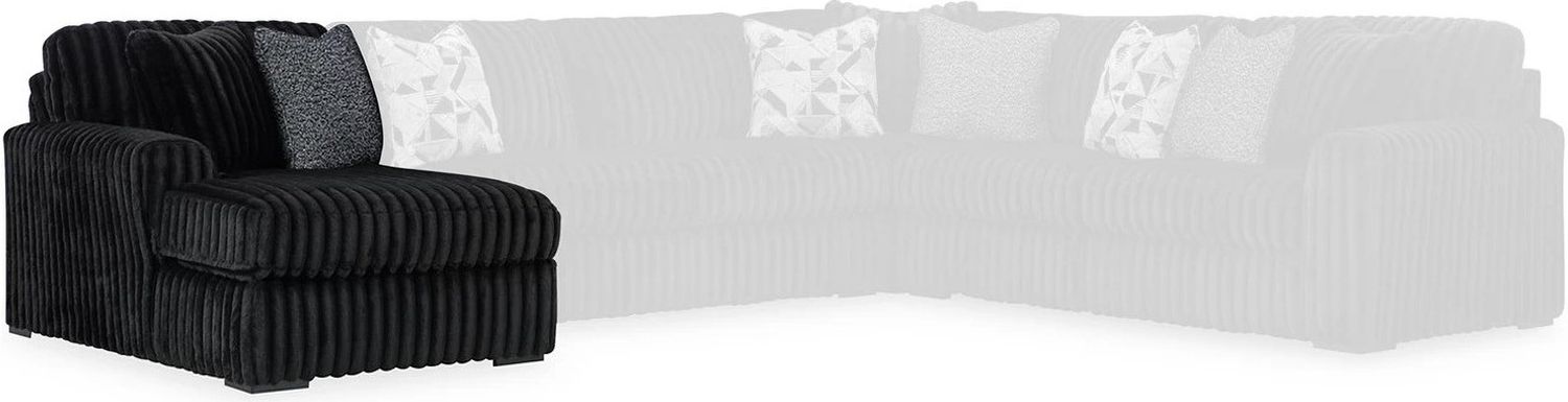 Midnight-Madness 2-Piece LAF Sectional with Chaise In Onyx 98103S13