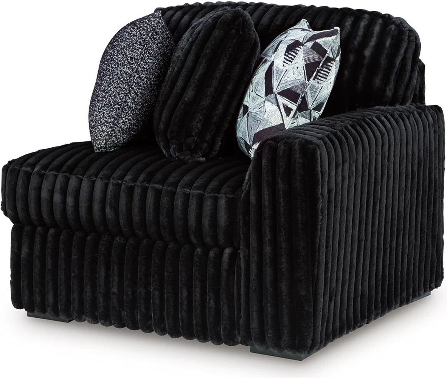 Midnight-Madness 2-Piece LAF Sectional with Chaise In Onyx 98103S13