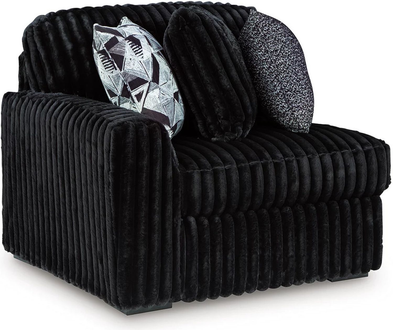 Midnight-Madness 2-Piece RAF Sectional with Chaise In Onyx 98103S14