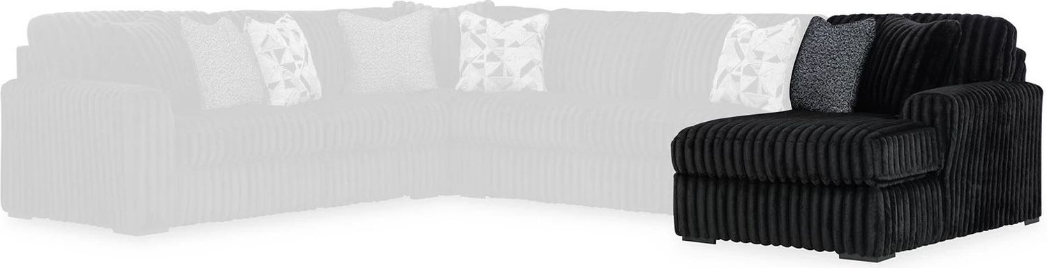 Midnight-Madness 2-Piece RAF Sectional with Chaise In Onyx 98103S14