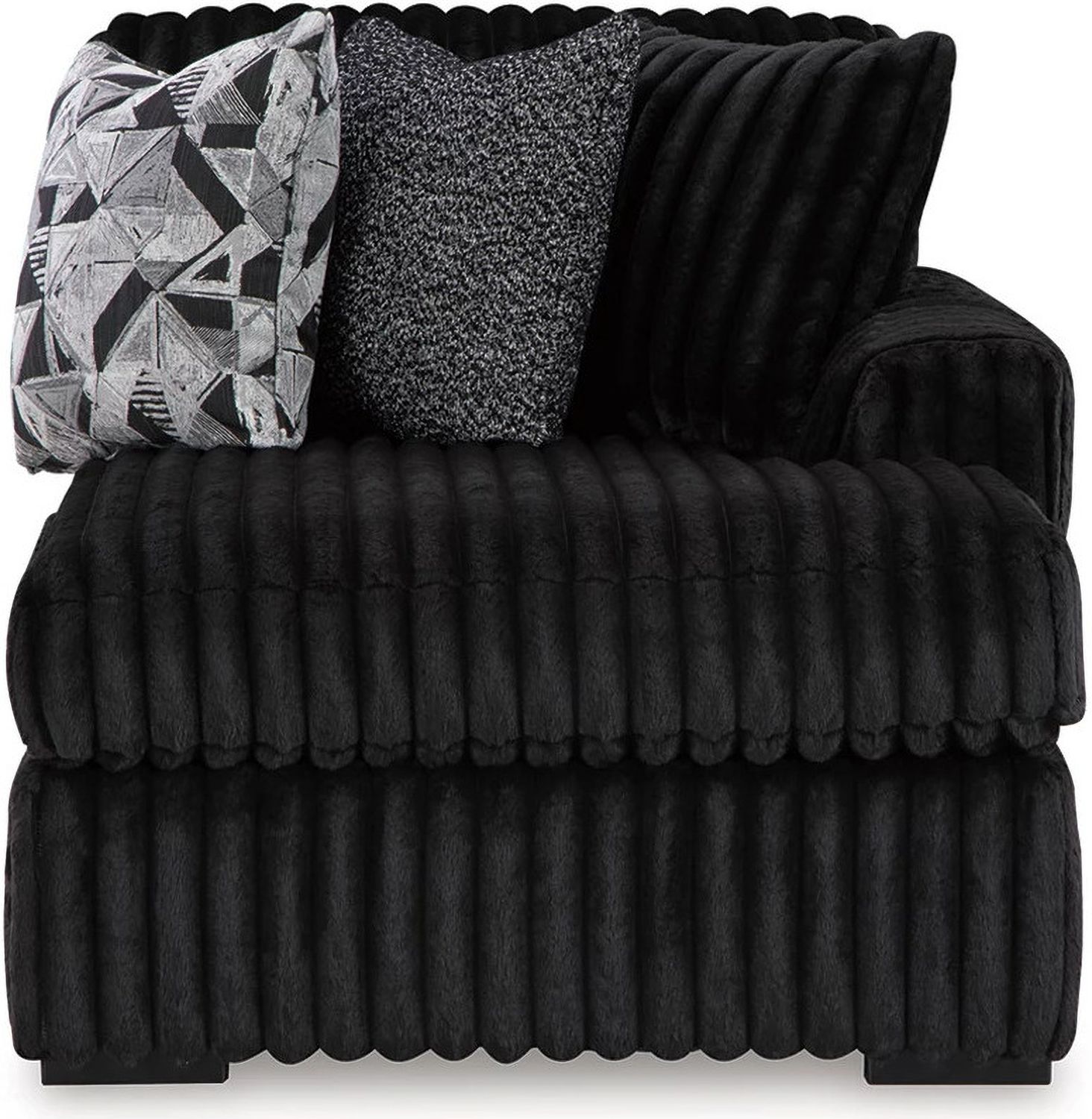 Midnight-Madness 2-Piece RAF Sectional with Chaise In Onyx 98103S14