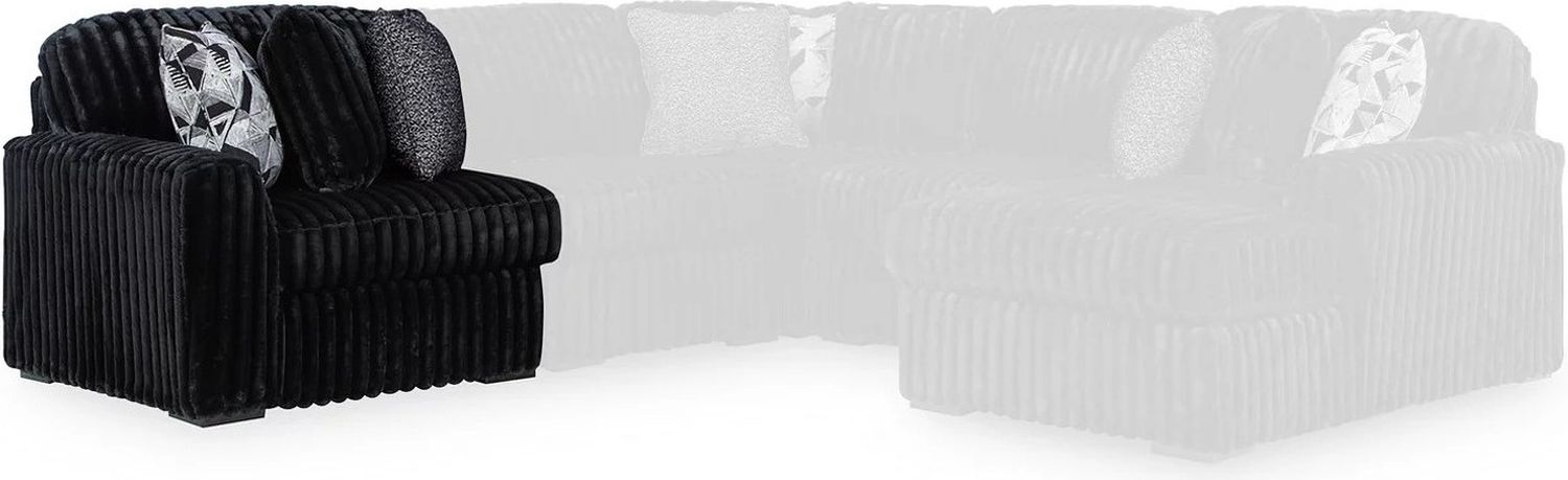 Midnight-Madness 6-Piece RAF Sectional with Chaise In Onyx 98103S24