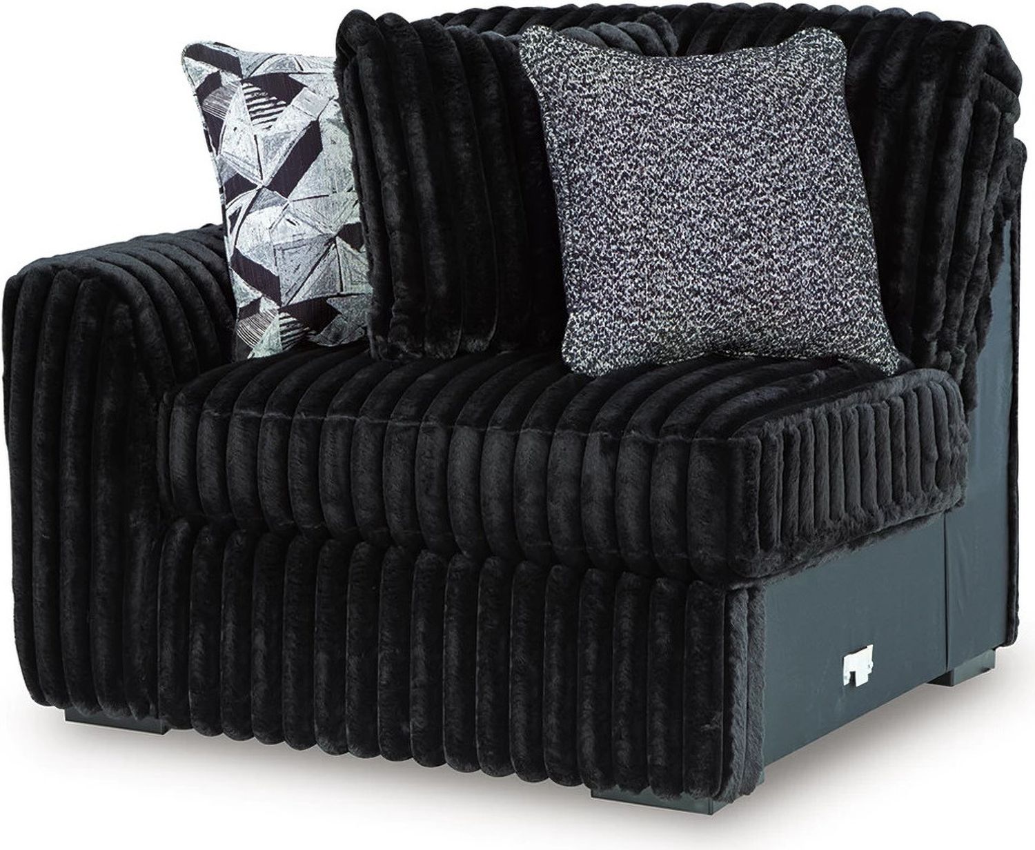 Midnight-Madness 6-Piece RAF Sectional with Chaise In Onyx 98103S24