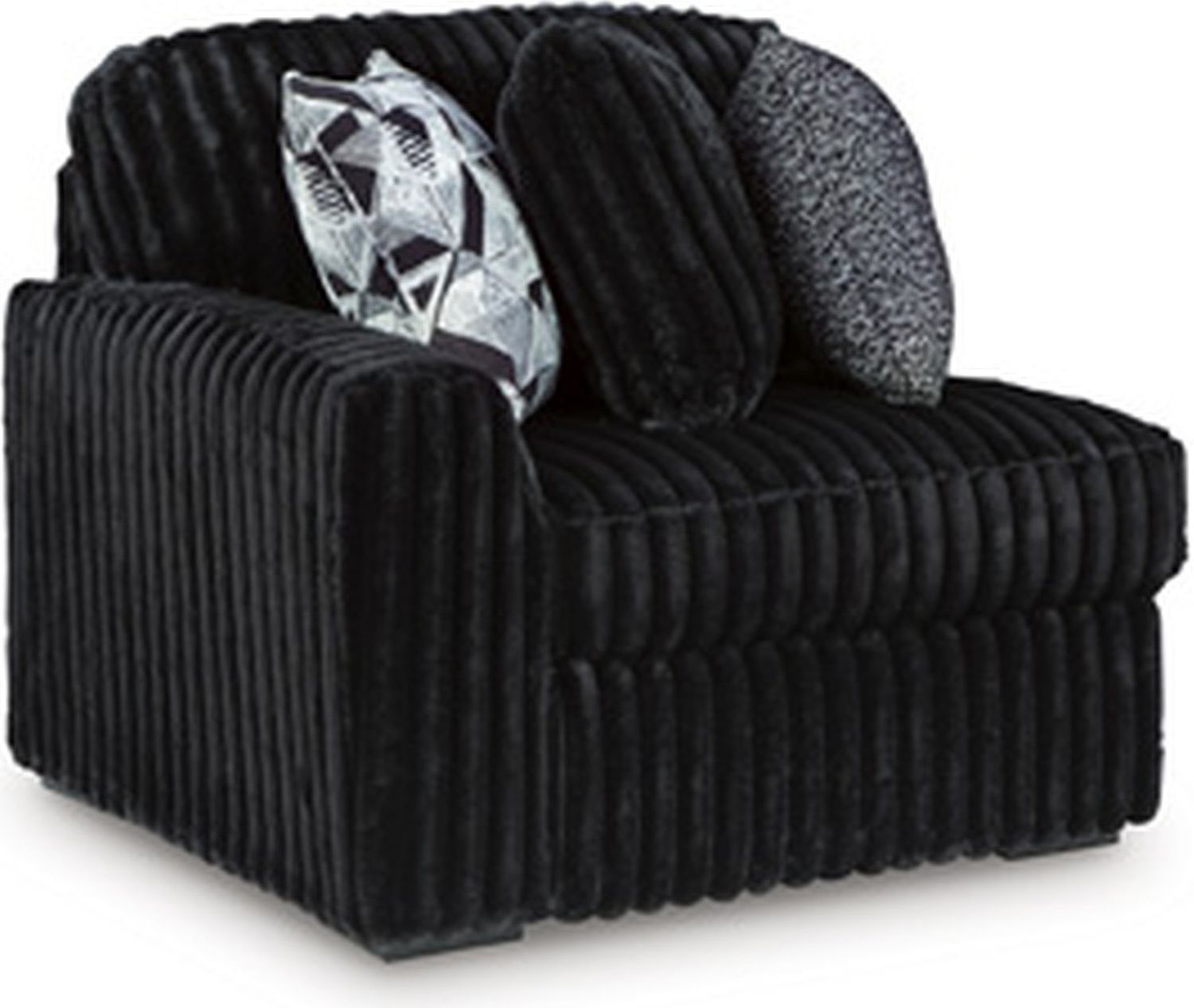 Midnight-Madness 6-Piece RAF Sectional with Chaise In Onyx 98103S24