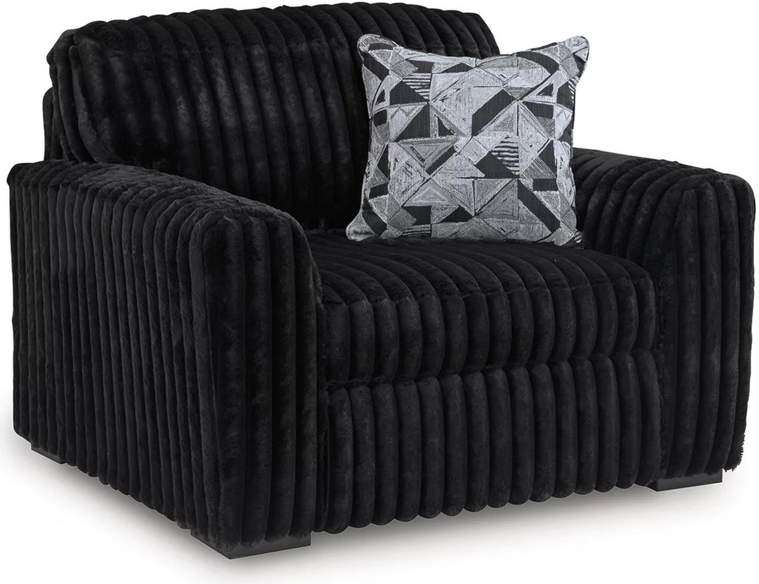 Midnight-Madness 5-Piece Sectional In Onyx 98103S26