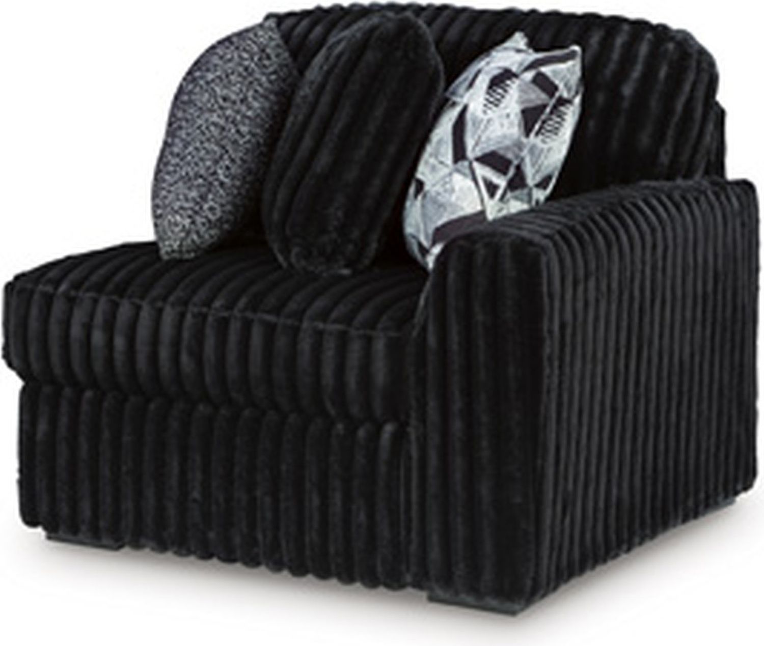 Midnight-Madness 5-Piece Sectional In Onyx 98103S26
