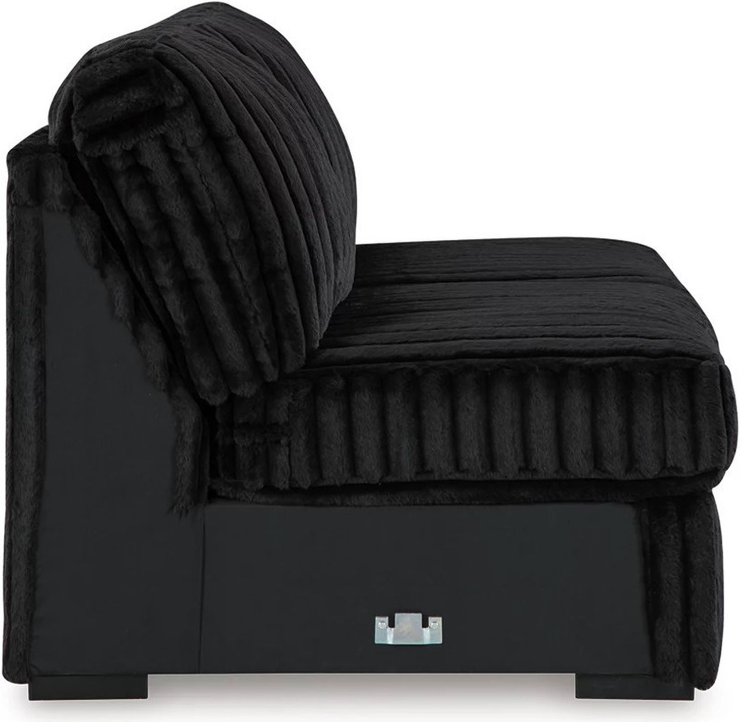 Midnight-Madness 4-Piece Sectional With RAF Chaise In Onyx 98103S3