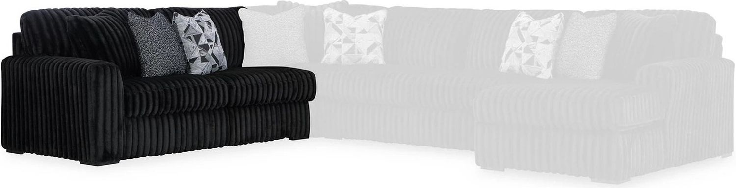 Midnight-Madness 3-Piece Sectional In Onyx 98103S6