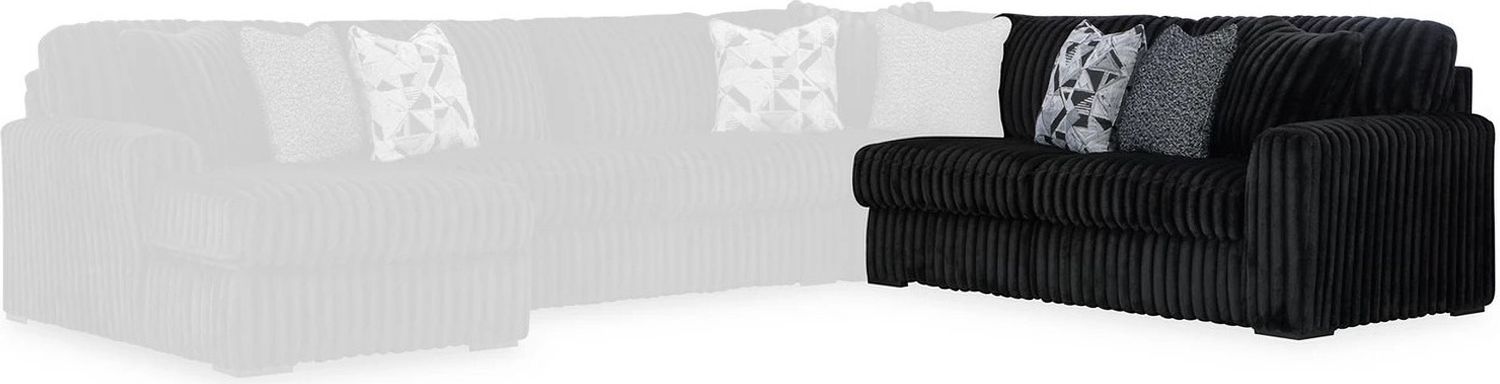 Midnight-Madness 3-Piece Sectional In Onyx 98103S6