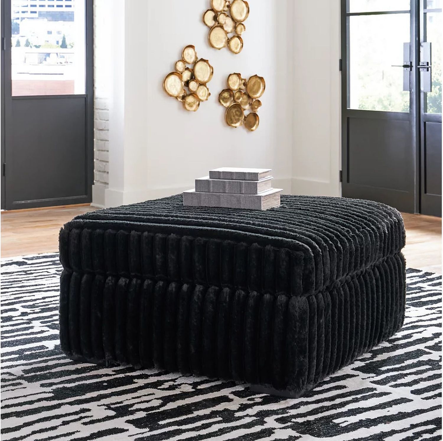 Midnight-Madness 3-Piece Sectional In Onyx 98103S6