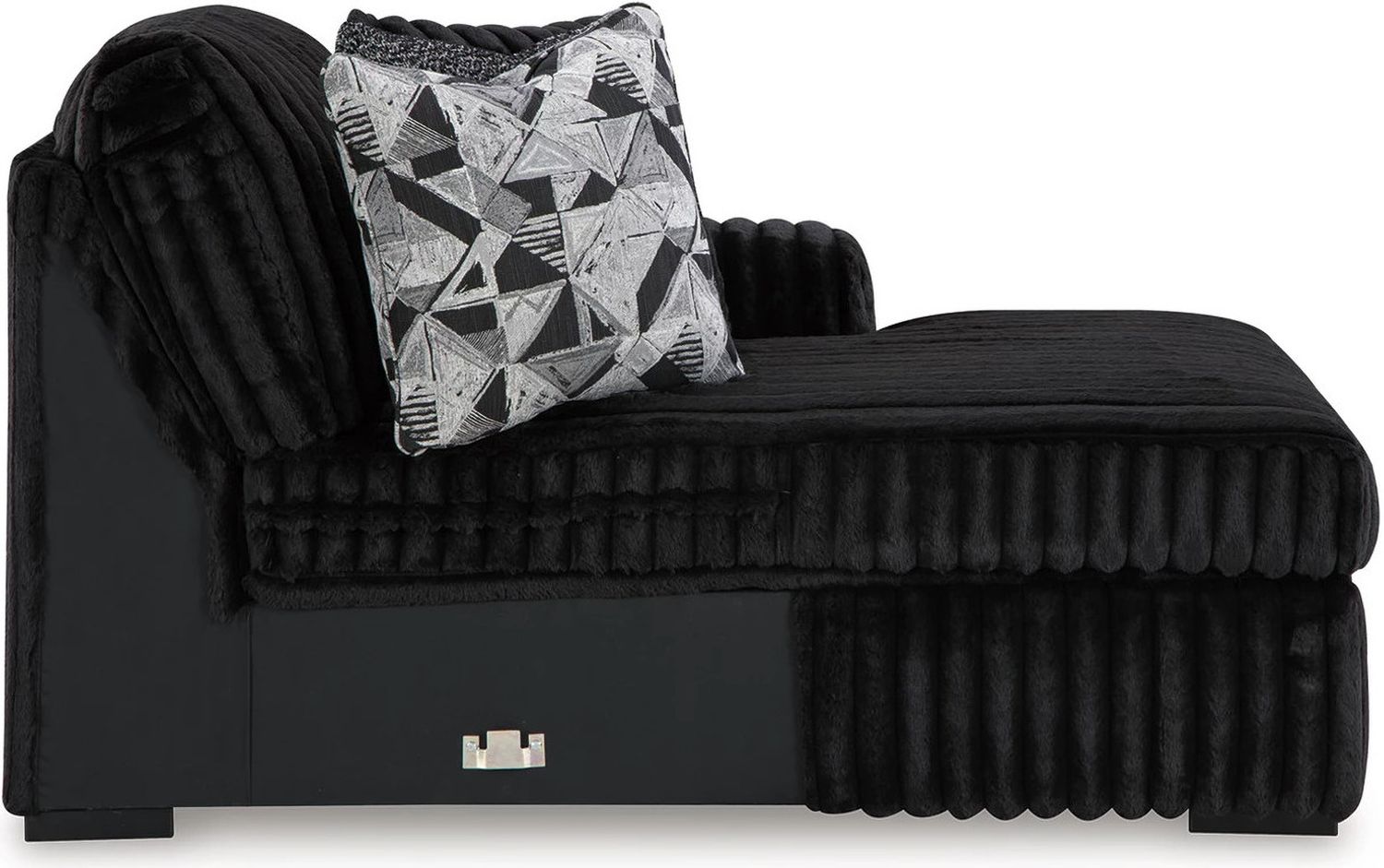 Midnight-Madness 3-Piece Sectional with Chaise In Onyx 98103S9