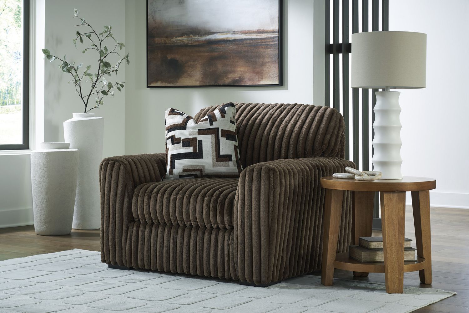 Midnight-Madness Oversized Chair In Chocolate 9810423