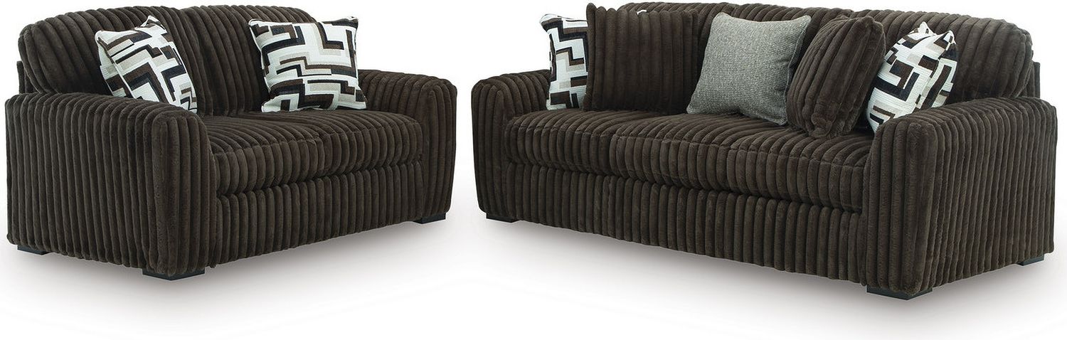 Midnight-Madness Loveseat In Chocolate 9810435
