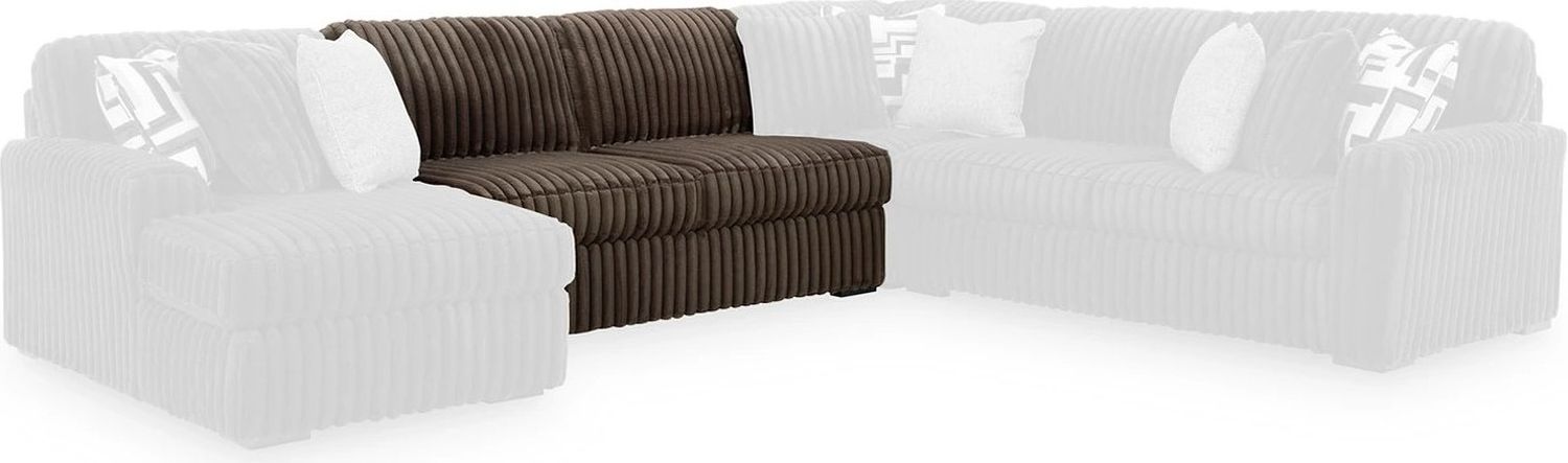 Midnight-Madness 3-Piece Sectional With Chaise In Chocolate 98104S10