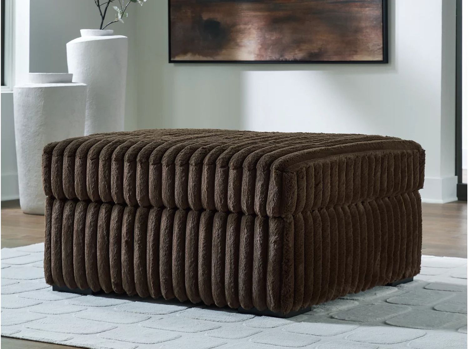 Midnight-Madness 3-Piece Sectional With Chaise In Chocolate 98104S10