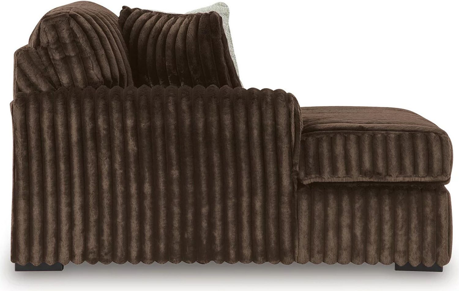 Midnight-Madness 3-Piece Sectional With Chaise In Chocolate 98104S10