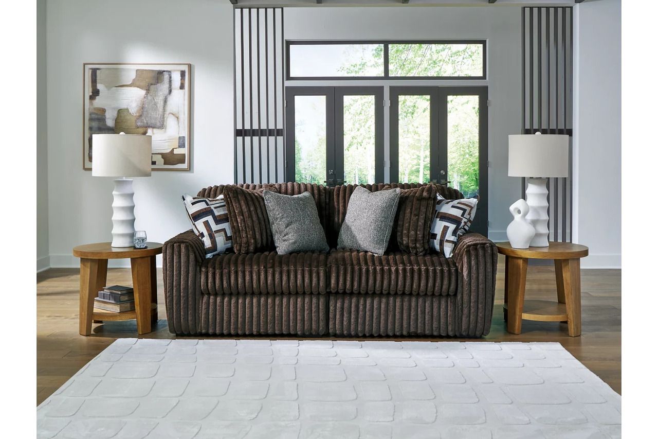 Midnight-Madness 2-Piece Sectional Sofa In Chocolate 98104S11
