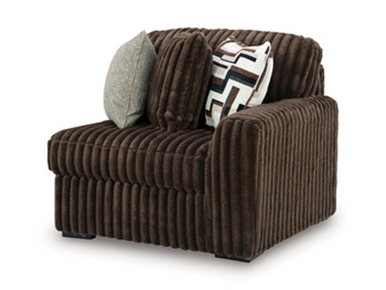 Midnight-Madness 2-Piece LAF Sectional with Chaise In Chocolate 98104S13