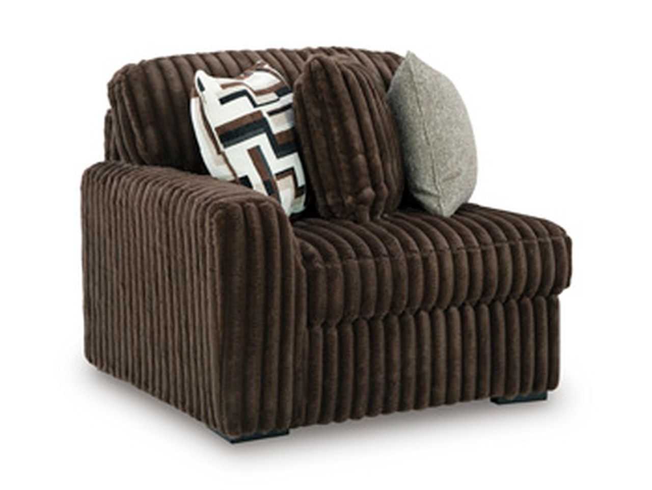 Midnight-Madness 2-Piece RAF Sectional with Chaise In Chocolate 98104S14