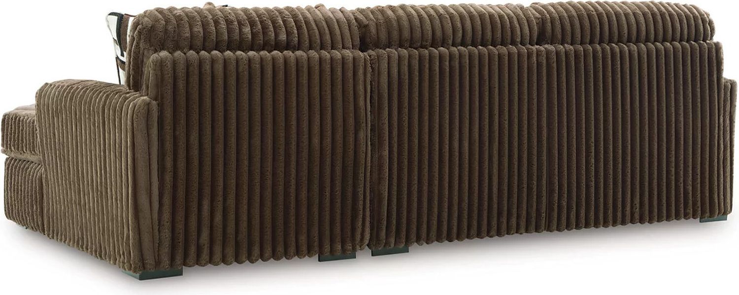 Midnight-Madness 2-Piece Sectional Sofa with Chaise In Chocolate 98104S2