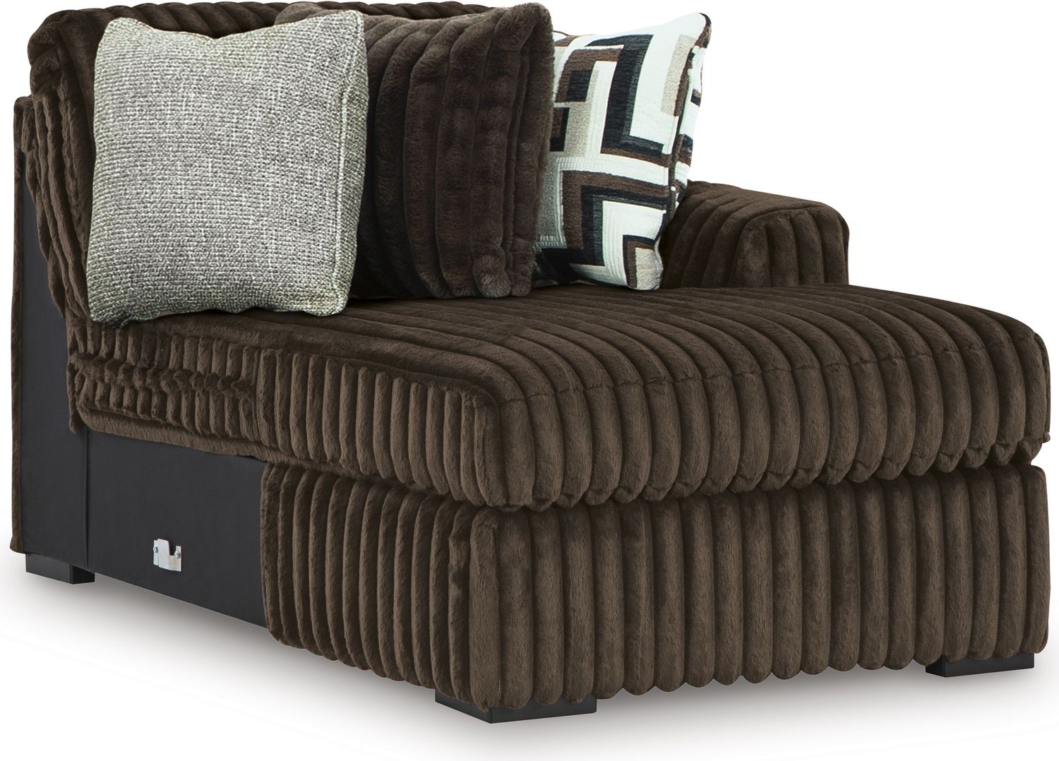 Midnight-Madness 2-Piece Sectional Sofa with Chaise In Chocolate 98104S2