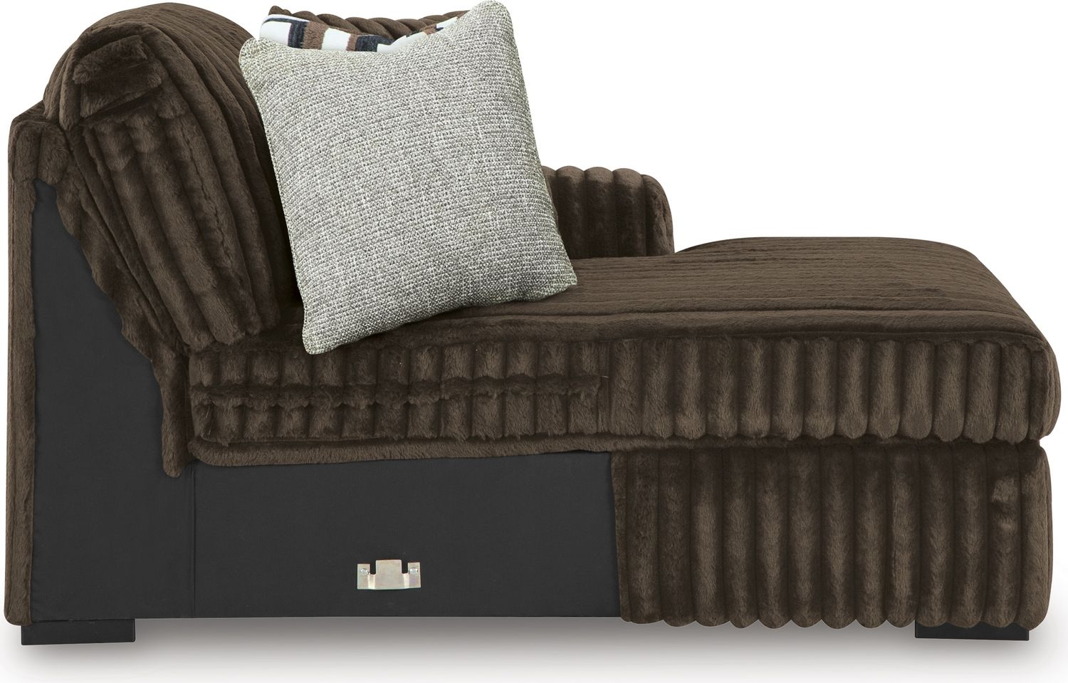 Midnight-Madness 2-Piece Sectional Sofa with Chaise In Chocolate 98104S2
